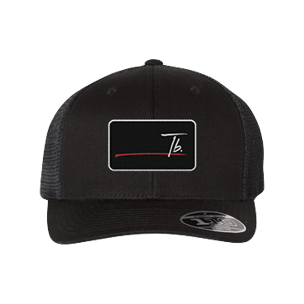 Black Stripe Logo hat